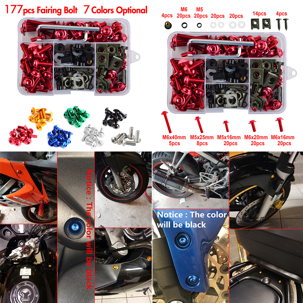 Silver Fairing Bolts Screws Kits for Honda CBR600RR CBR900RR CBR1000RR CBR1100XX